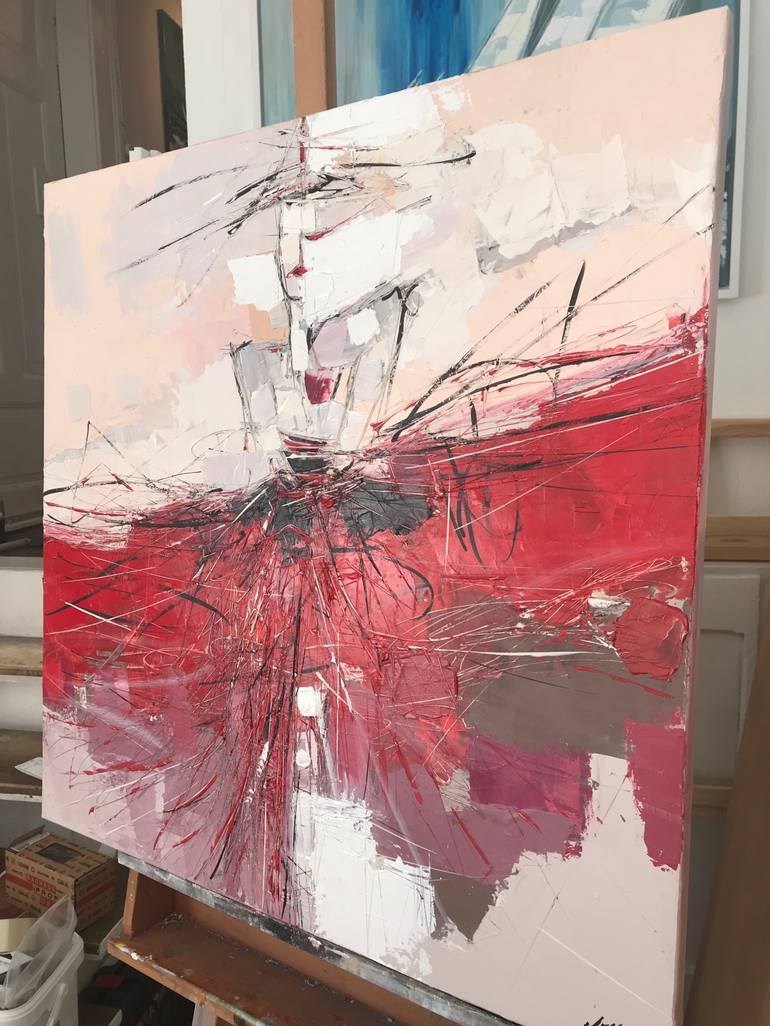 Original Abstract Expressionism Fashion Painting by Olivier Messas