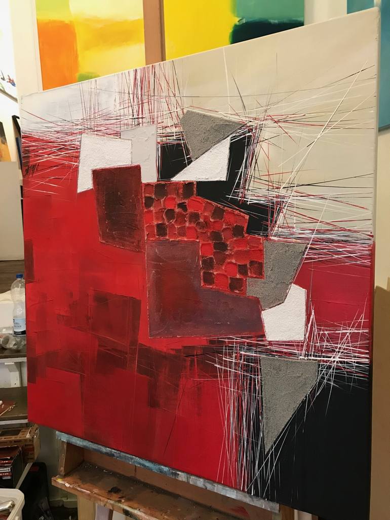 Original Abstract Painting by Olivier Messas