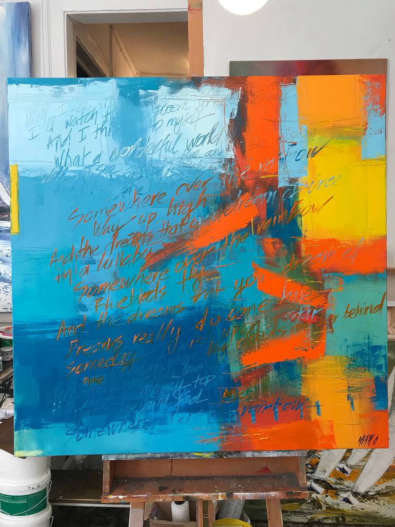 Original Cubism Abstract Painting by Olivier Messas