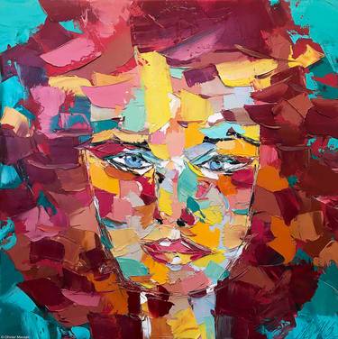 Original Abstract Expressionism Portrait Paintings by Olivier Messas