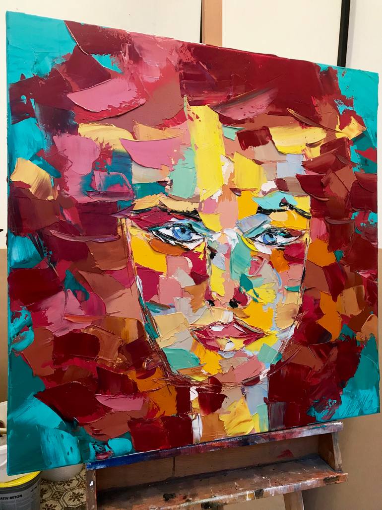 Original Abstract Expressionism People Painting by Olivier Messas