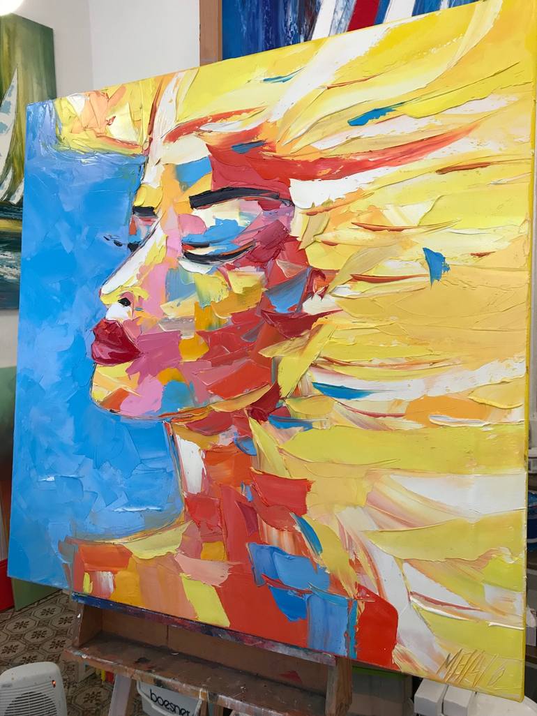 Original Portrait Painting by Olivier Messas