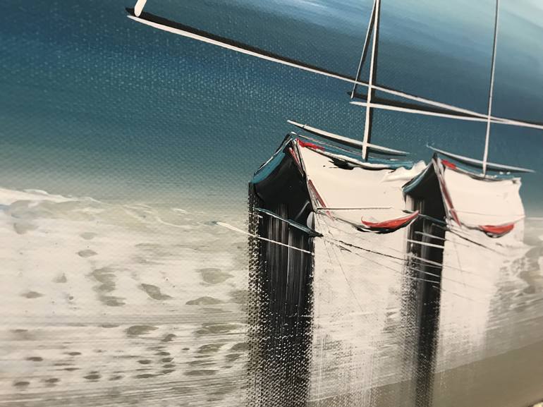 Original Sailboat Painting by Olivier Messas