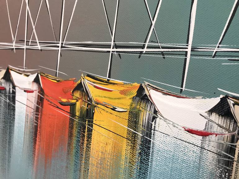 Original Figurative Sailboat Painting by Olivier Messas