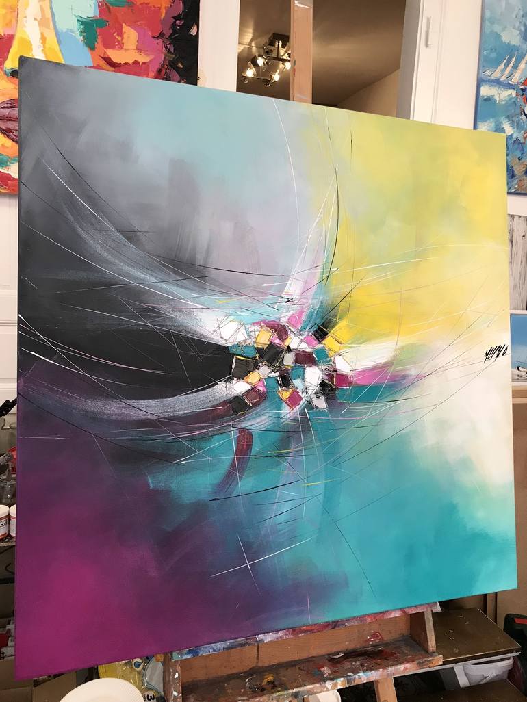 Original Abstract Painting by Olivier Messas