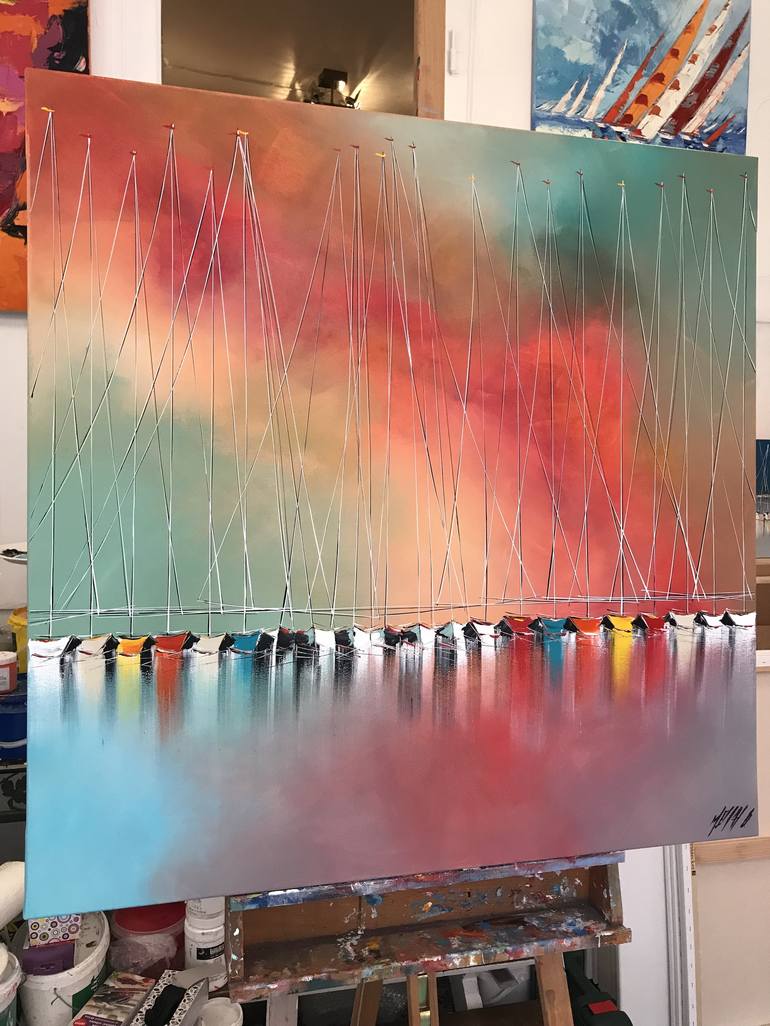 Original Abstract Painting by Olivier Messas