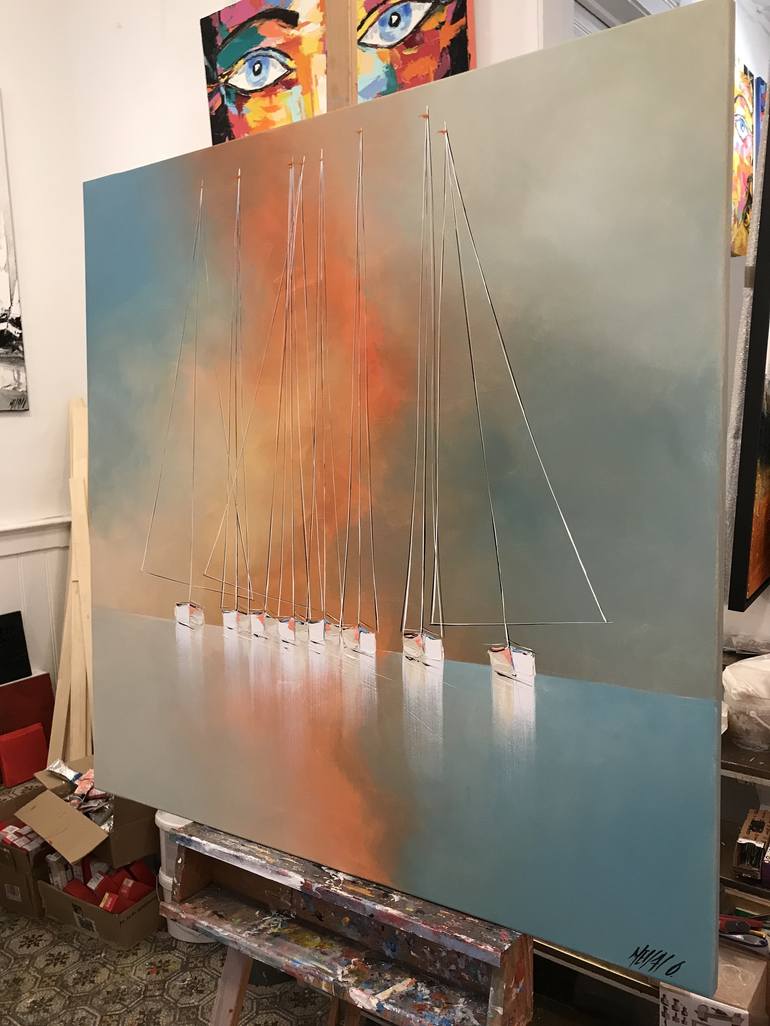 Original Seascape Painting by Olivier Messas