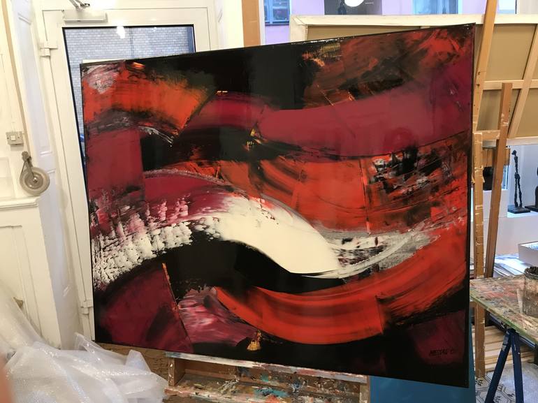 Original Abstract Expressionism Abstract Painting by Olivier Messas