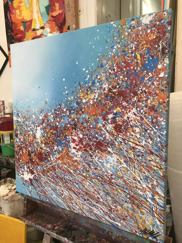 Original Floral Painting by Olivier Messas