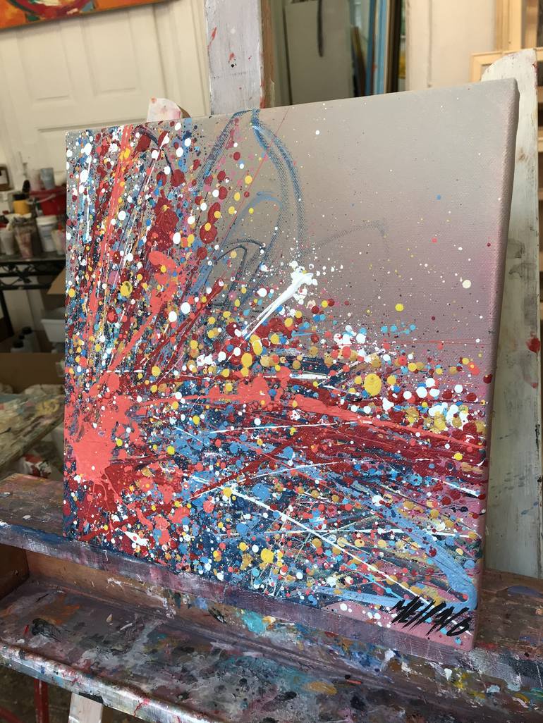 Original Fine Art Abstract Painting by Olivier Messas