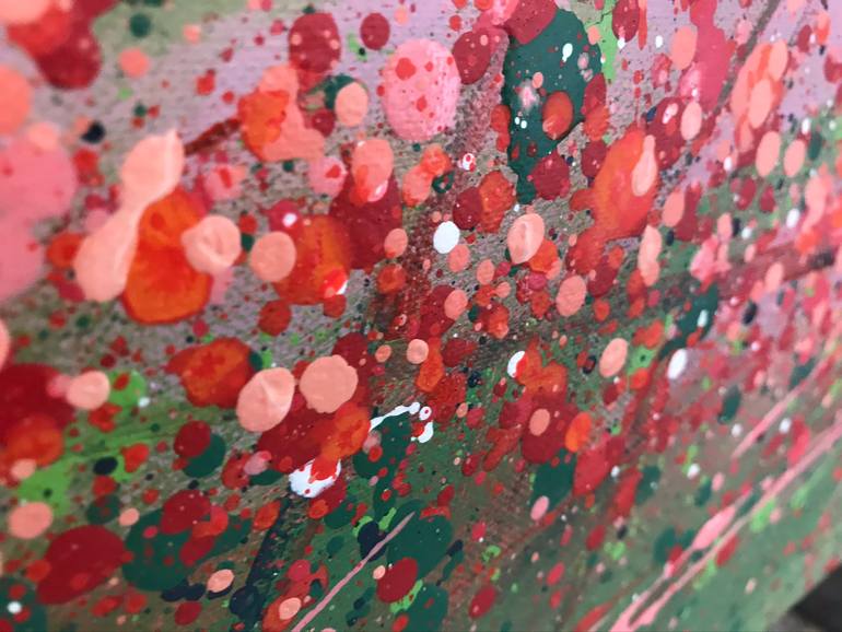 Original Abstract Floral Painting by Olivier Messas