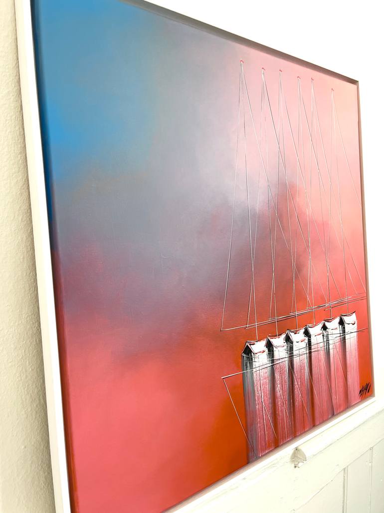 Original Figurative Boat Painting by Olivier Messas