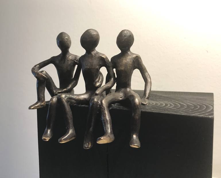 Original Figurative Children Sculpture by Olivier Messas