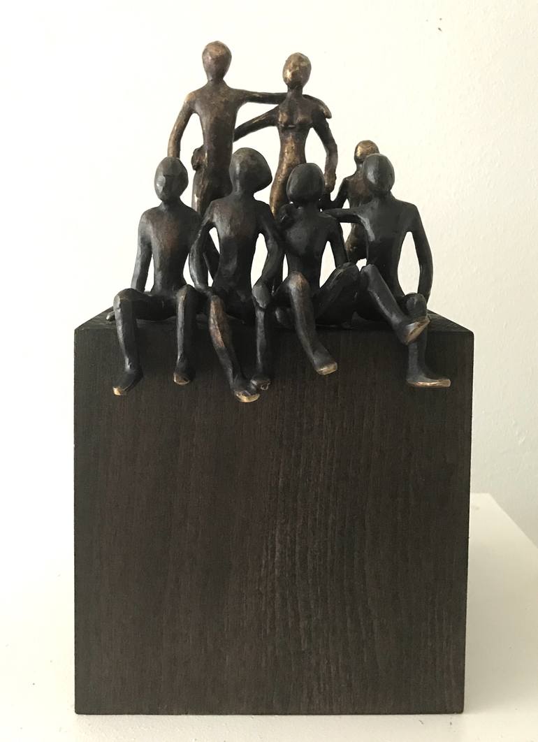 Original Family Sculpture by Olivier Messas