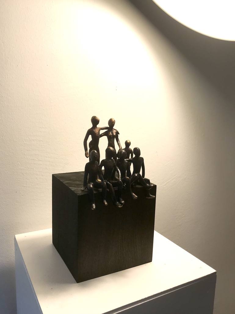 Original Family Sculpture by Olivier Messas