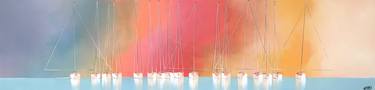Original Abstract Expressionism Sailboat Paintings by Olivier Messas