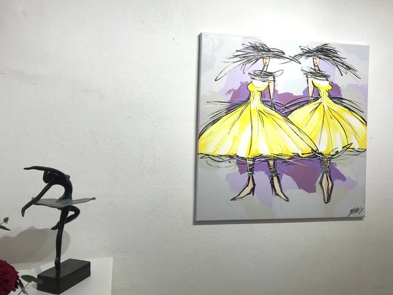 Original Figurative Fashion Painting by Olivier Messas
