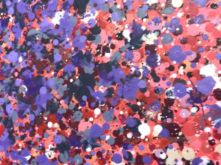 Original Abstract Floral Painting by Olivier Messas