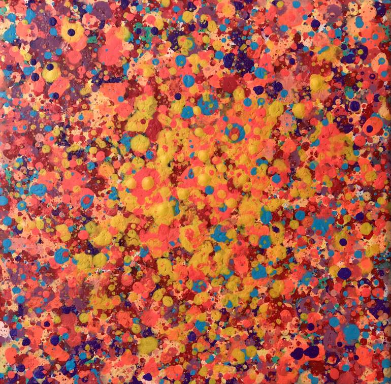 Original Abstract Floral Painting by Olivier Messas