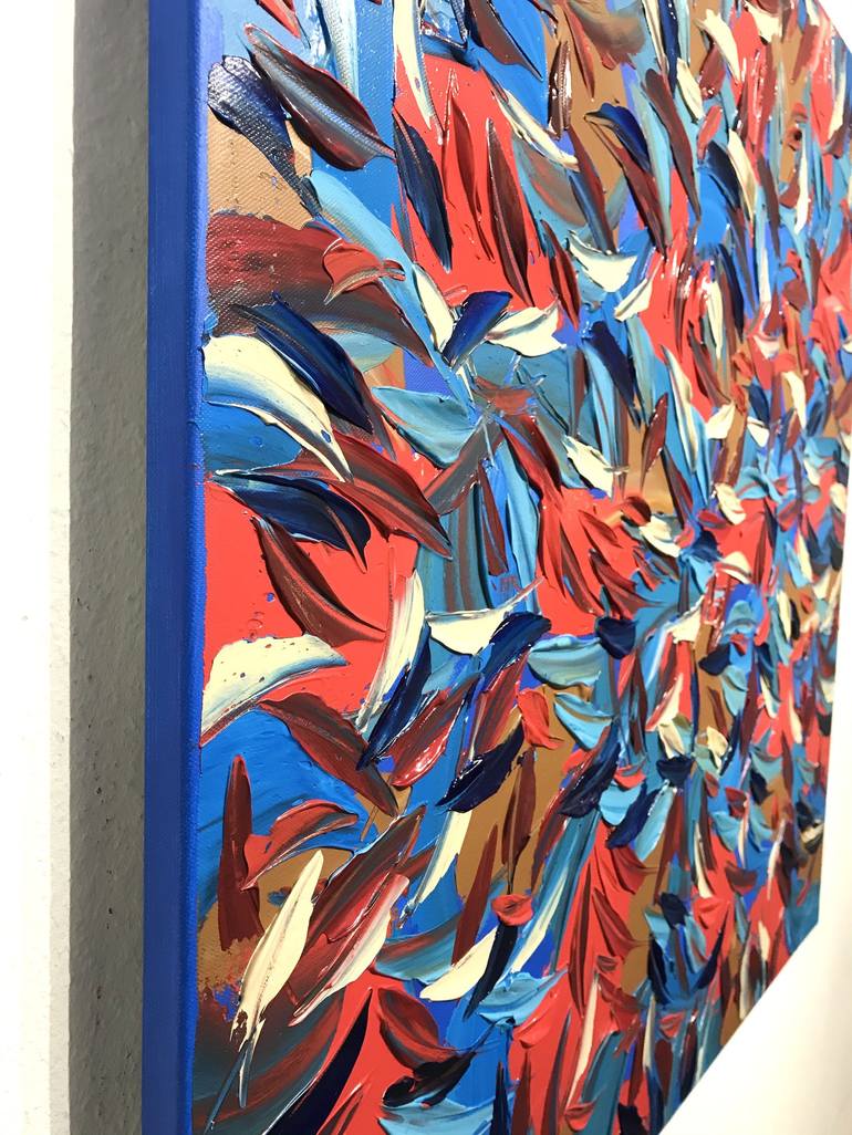 Original Abstract Floral Painting by Olivier Messas