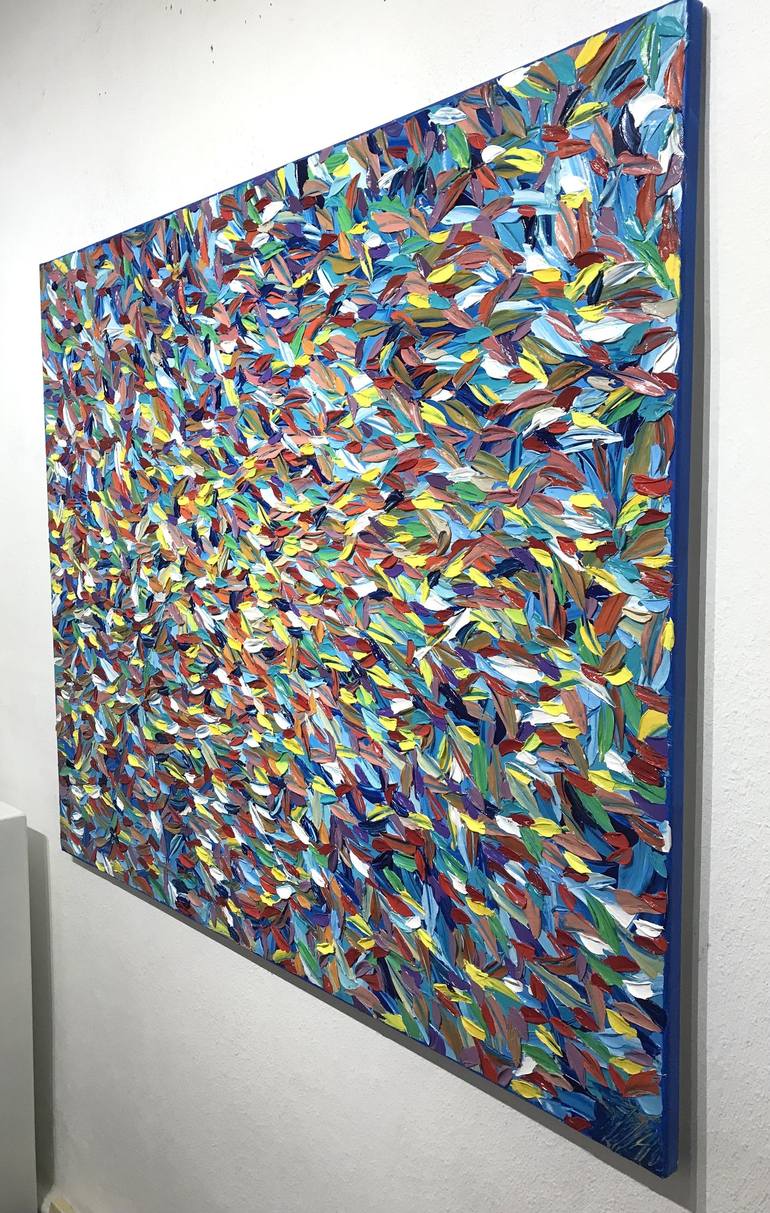 Original Fine Art Abstract Painting by Olivier Messas