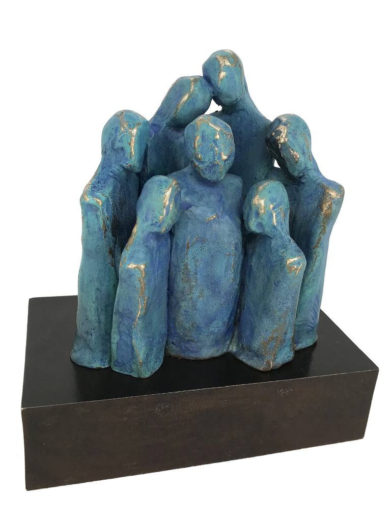 Original Figurative Family Sculpture by Olivier Messas