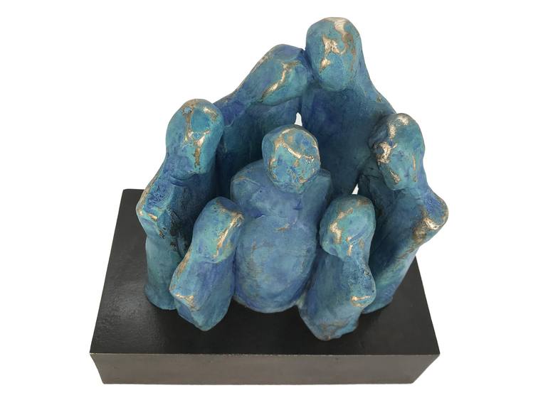 Original Figurative Family Sculpture by Olivier Messas