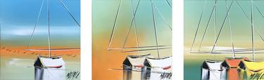 Original Fine Art Sailboat Paintings by Olivier Messas