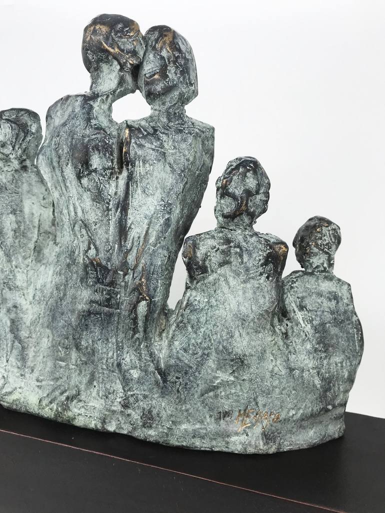 Original Abstract Family Sculpture by Olivier Messas