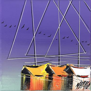 Original Boat Paintings by Olivier Messas