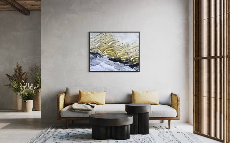 Original Abstract Seascape Painting by Olivier Messas