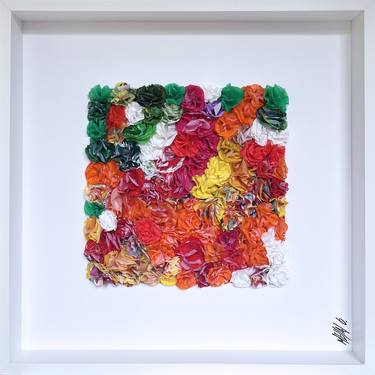 Original Abstract Floral Collage by Olivier Messas