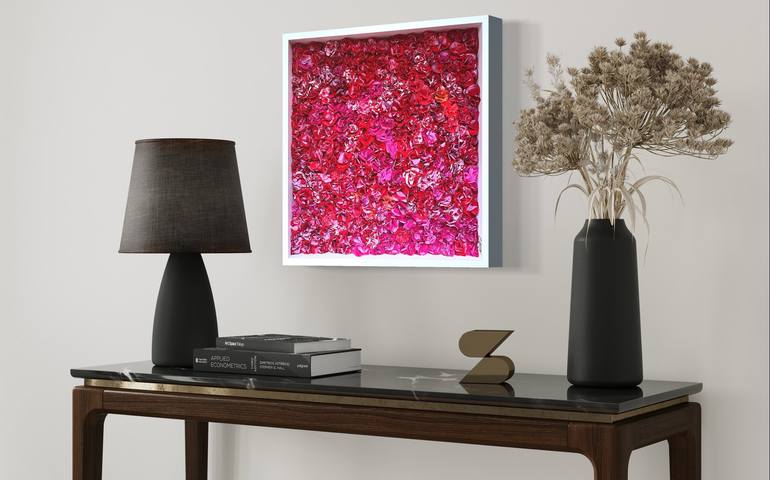 Original Abstract Floral Collage by Olivier Messas