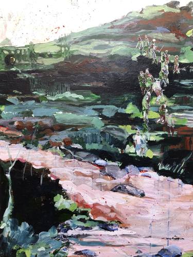 Original Expressionism Landscape Paintings by Michele Alborg