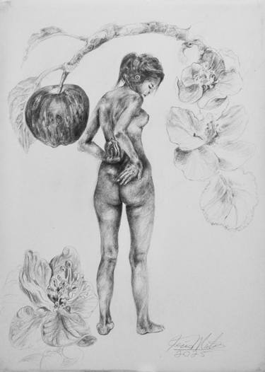 Original Classicism Nude Drawings by Jesus  Antonio Mata