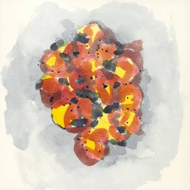 Original Abstract Time Mixed Media by Jesus  Antonio Mata