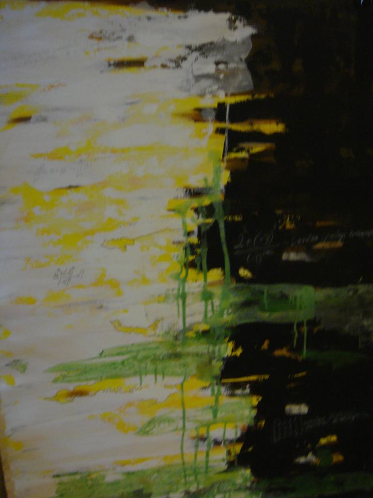 Original Abstract Painting by Hatice Karadogan | Abstract Expressionism Art on Canvas | The regions and the borders
