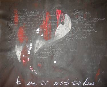Original Abstract Expressionism Calligraphy Paintings by Hatice Karadoğan