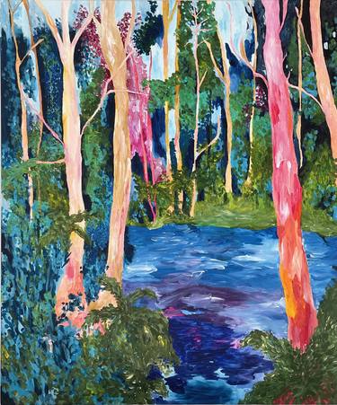 Original Impressionism Tree Paintings by Anoop Sarin