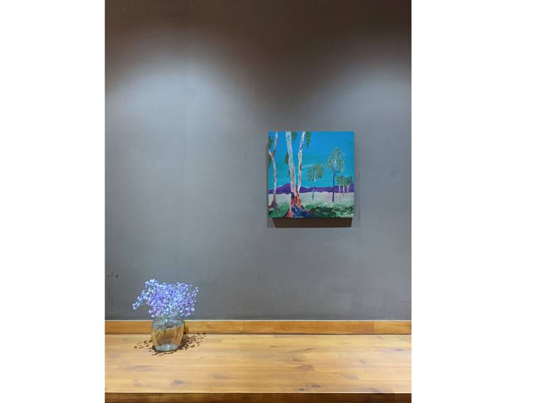 Original Abstract Expressionism Nature Painting by Anoop Sarin