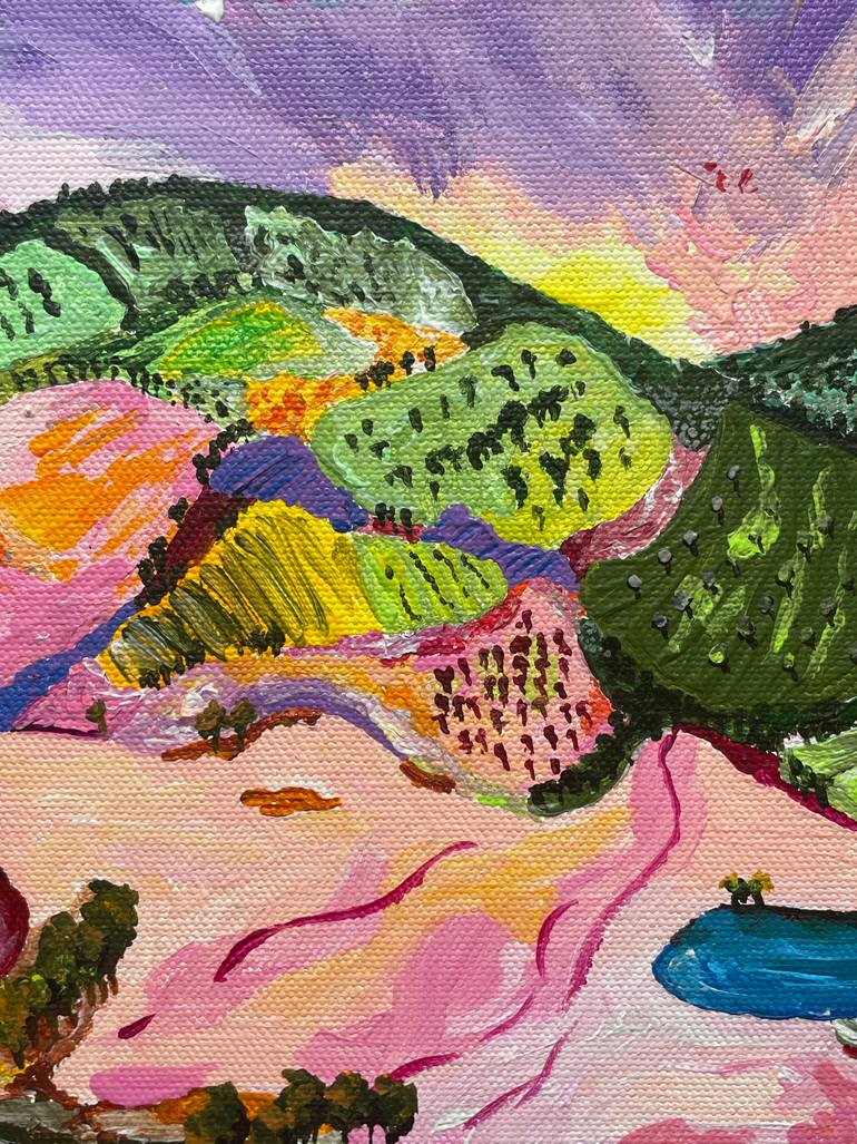 Original Abstract Landscape Painting by Anoop Sarin