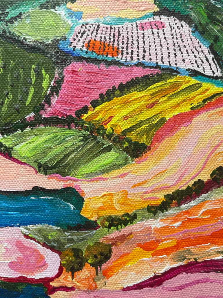 Original Abstract Landscape Painting by Anoop Sarin