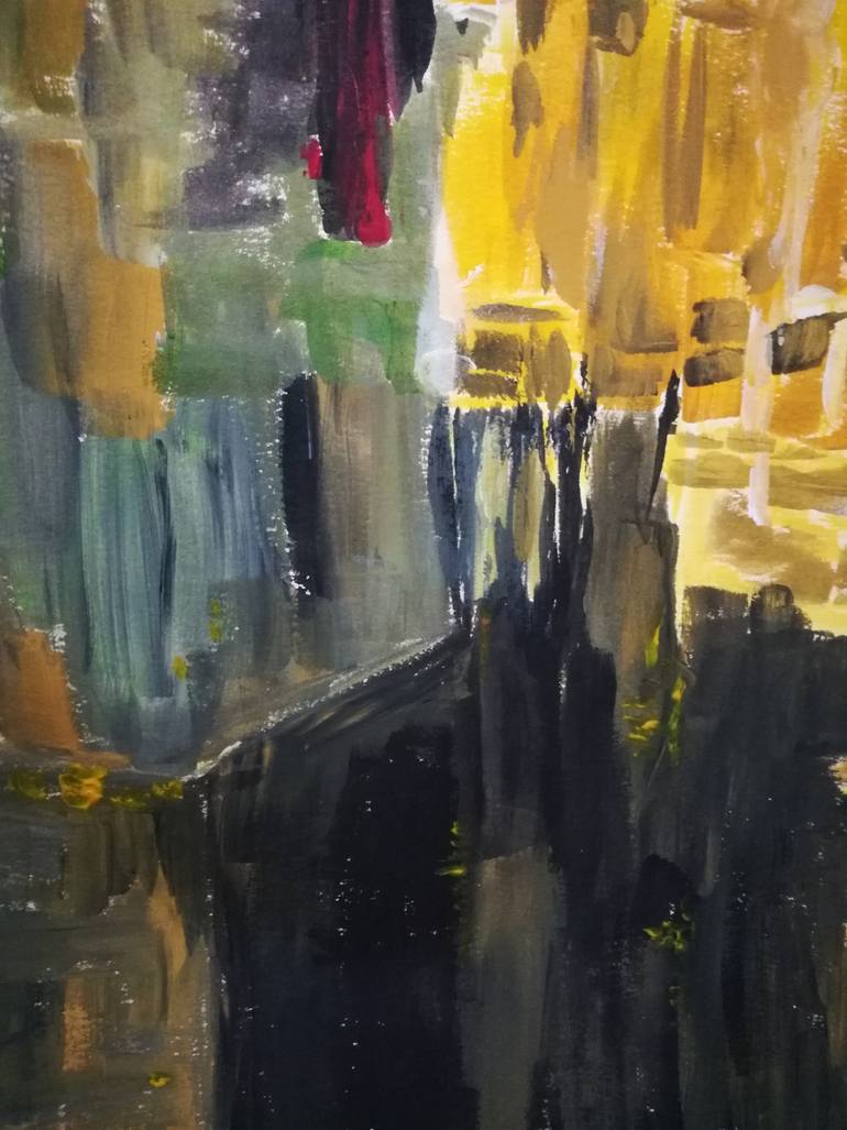 Original Abstract Expressionism Geometric Painting by Anoop Sarin
