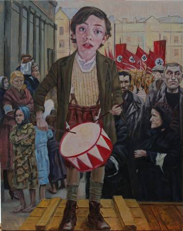 Original Documentary People Painting by Howard Mason