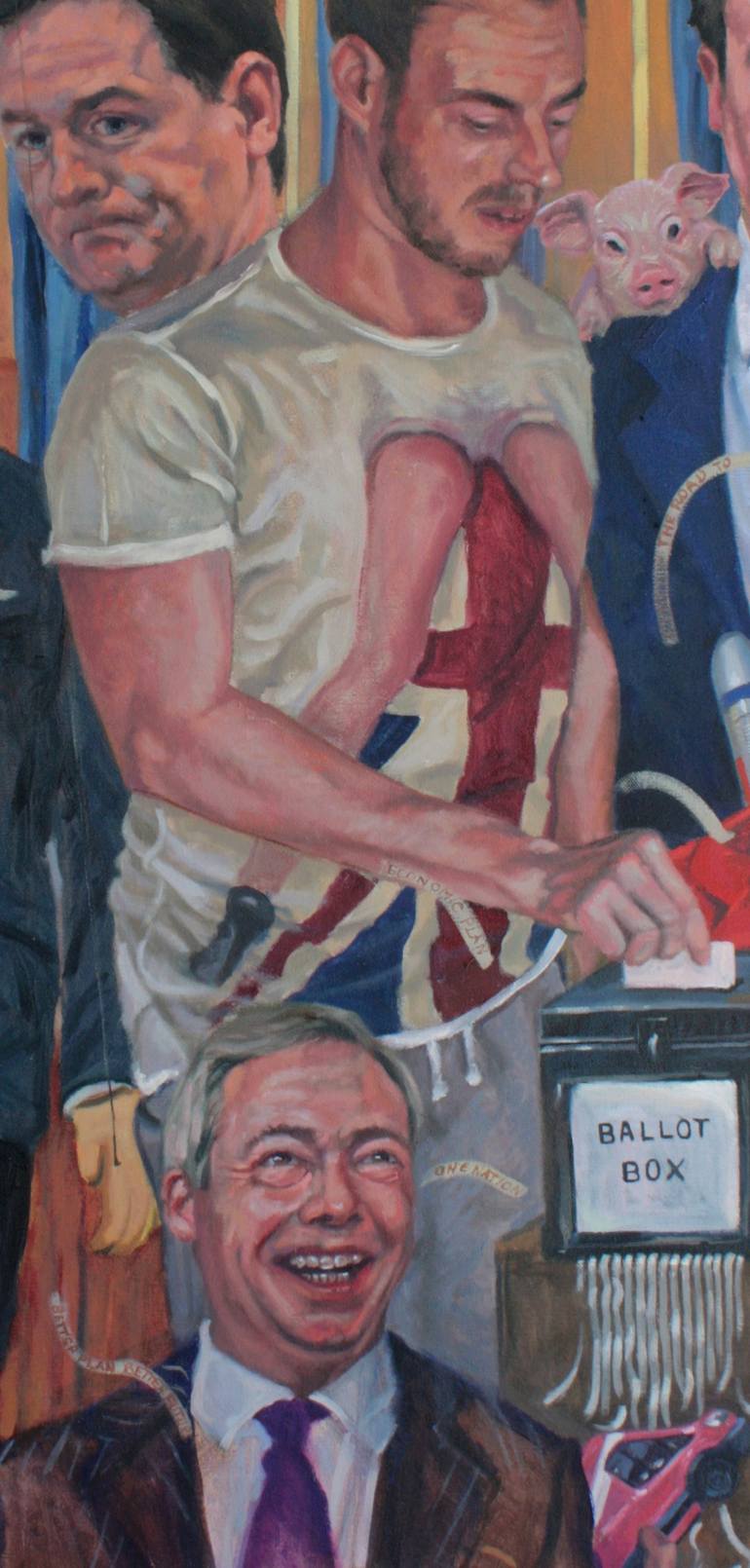 Original Figurative Politics Painting by Howard Mason