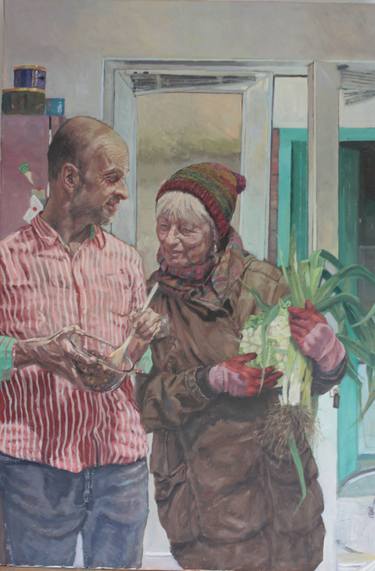 Original Figurative People Paintings by Howard Mason