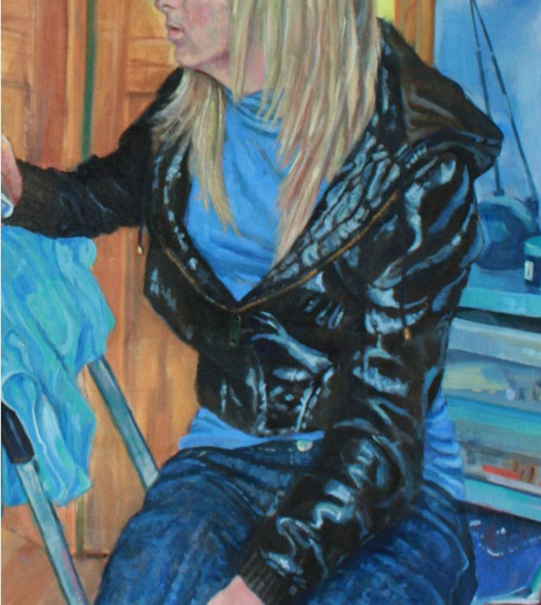 Original Realism People Painting by Howard Mason