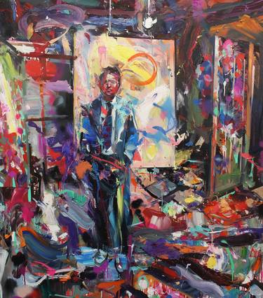 Original Expressionism Portrait Paintings by Paul Wright