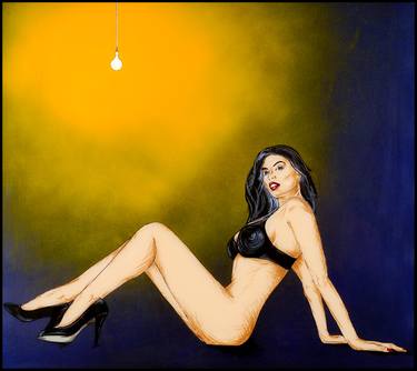 Original Figurative Nude Painting by Paul Whorlow