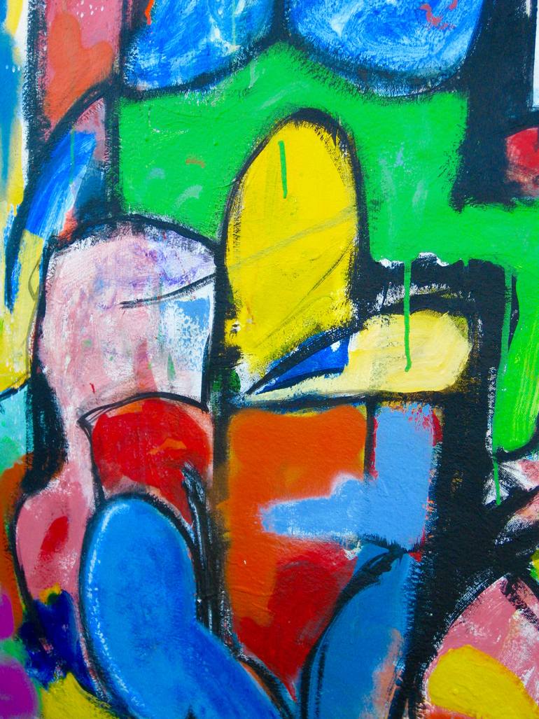 Original Modernism Abstract Painting by Laurent Lejeune